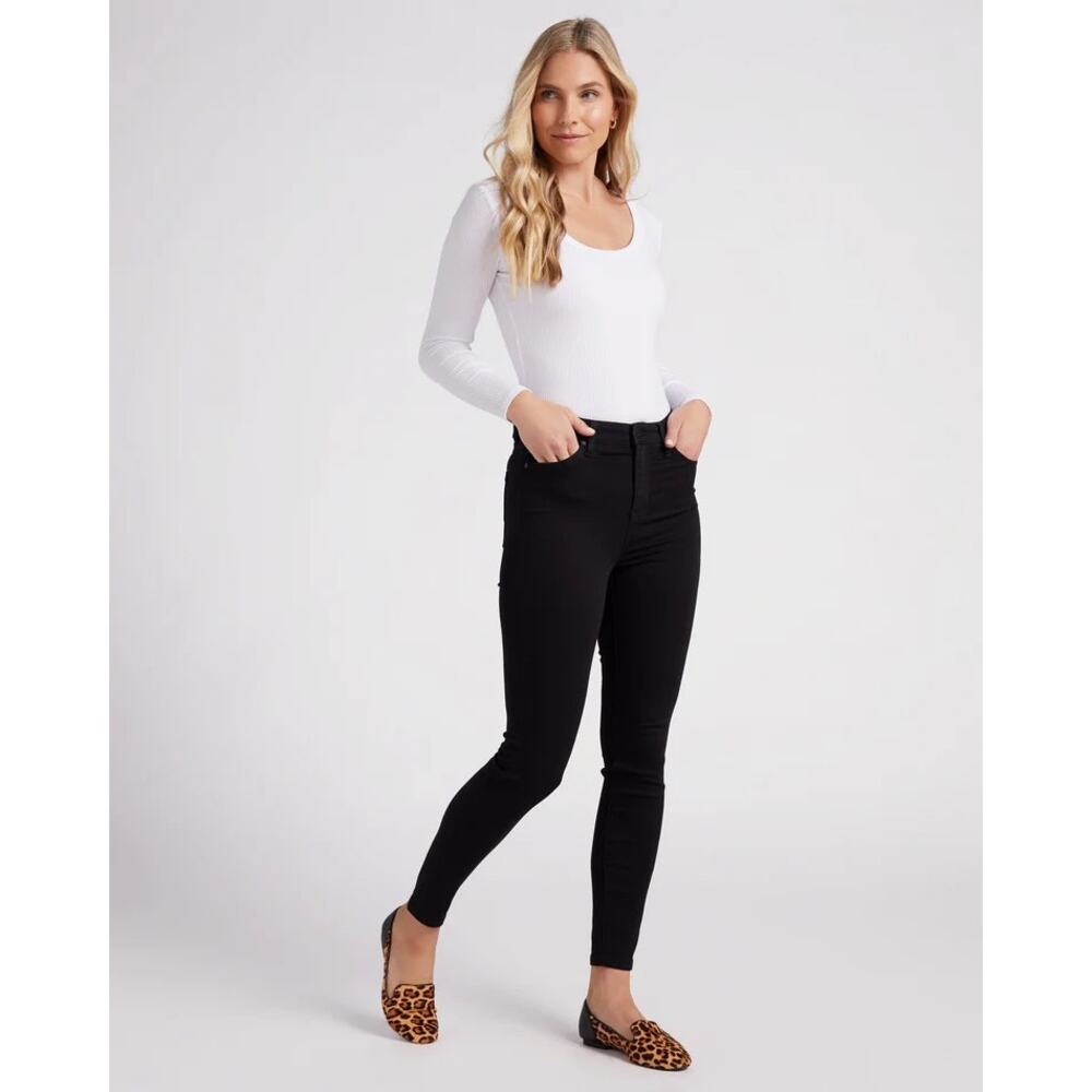 Liverpool The High Rise Ankle Jeans Size Black 8P